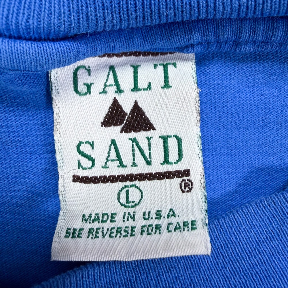 Galt Sand Mens T-Shirt Regular Blue Duke Basketball Vintage Made in USA L - Picture 5 of 9